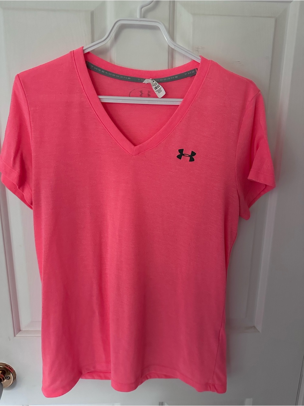 Under Armour Women's V-Neck Performance Tee - Bright orange